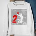 Kids Distressed 2 Year Old 2Nd Basketball Birthday Slam Dunk Sweatshirt Gifts for Old Women