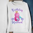 Kids Girls 8Th Birthday Mermaid Birthday Party 8 Years Old Fish Sweatshirt Gifts for Old Women