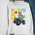 Kids Rawr Im 5Th Birthday Boy DinosaurRex 5 Year Old Gifts Sweatshirt Gifts for Old Women