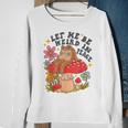 Let Me Be Weird In Peace Cute Frog Sweatshirt Gifts for Old Women