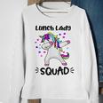 Lunch Lady Squad Dabbing Unicorn Lunch Lady Sweatshirt Gifts for Old Women
