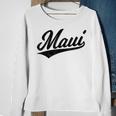Maui Hawaii Lahaina Varsity Script Sports Jersey Style Sweatshirt Gifts for Old Women