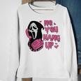 No You Hang Up Ghost Calling Halloween Sweatshirt Gifts for Old Women