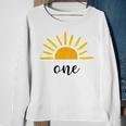 One Birthday First Trip Around The Sun 1St Birthday Sweatshirt Gifts for Old Women