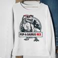 Popasaurus Rex Papa Grandpa Pregnancy Funny Fathers Gift Sweatshirt Gifts for Old Women