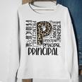 Principal Typography Principal First Day Of Back To School Sweatshirt Gifts for Old Women