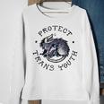 Protect Trans Youth Possum Support Trangender Lgbt Pride Sweatshirt Gifts for Old Women