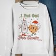 I Put Out For Santa Milk And Cookie Christmas Retro Sweatshirt Gifts for Old Women