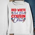 Red White And Blue Cousin Crew Cousin Crew Funny Gifts Sweatshirt Gifts for Old Women