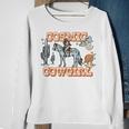 Retro Cowgirl In Space Cosmic Cowboy Western Country Cowgirl Sweatshirt Gifts for Old Women