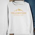 Retro Mountain Yellowstone National Park Hiking Souvenir Sweatshirt Gifts for Old Women