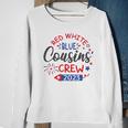 Retro Red White Blue Cousins Crew 2023 4Th Of July Kids Sweatshirt Gifts for Old Women