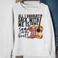 Retro Sand In My Boots Western Cowgirl Cowboy Boots Guitar Sweatshirt Gifts for Old Women
