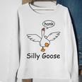 Silly Goose On The Loose Funny Saying Honk Goose University Sweatshirt Gifts for Old Women