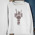Skeleton Guitar Music Lover Rock And Roll Halloween Sweatshirt Gifts for Old Women