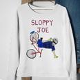 Sloppy Joe Running The Country Is Like Riding A Bike Sweatshirt Gifts for Old Women