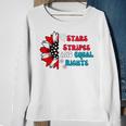 Stars Stripes And Equal Rights Equal Rights Funny Gifts Sweatshirt Gifts for Old Women