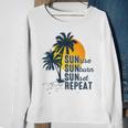 Sunrise Sunburn Sunset Repeat Funny Vacation Beach Vacation Funny Gifts Sweatshirt Gifts for Old Women