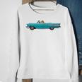 Tiger In A Convertible Classic Car Funny Sweatshirt Gifts for Old Women