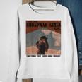Vintage Cowgirl Leave Them Broadway Girls Alone Western Gift Sweatshirt Gifts for Old Women