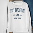 West Haverstraw New York Ny Vintage Sports Navy Print Sweatshirt Gifts for Old Women
