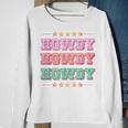 Western Howdy Yeehaw Rodeo Space Cowgirl Horselover Vintage Sweatshirt Gifts for Old Women