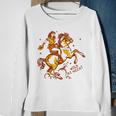 Wild As Heck Cute & Fun Retro Cowgirl Pinup Riding A Horse Sweatshirt Gifts for Old Women