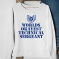 Worlds Okayest Airforce Technical Sergeant Sweatshirt Gifts for Old Women