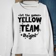 Yellow Team Let The Games Begin Field Trip Day Sweatshirt Gifts for Old Women