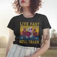 Raccoon Vintage Live-Fast Roll Trash Men Women Women T-shirt Gifts for Her
