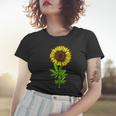 Weed Marijuana Leaf Cannabis Sunflower Funny Girls Mom Mama Women T-shirt Gifts for Her