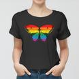 Butterfly Rainbow Print Rainbow Butterfly Women T-shirt