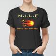 MILF Man I Love Fireball - Funny 8 Bit Vintage Women T-shirt