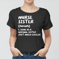 Nurse Sister Definition Funny Women T-shirt
