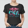 Vintage Leopard Heartbeat Cna Certified Nursing Assistant Women T-shirt