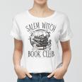 Salem Witch Book Club Skull Halloween Librarian Book Lovers Salem Funny Gifts Women T-shirt