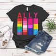 Proud Ally Pride Rainbow Lgbt Ally Women T-shirt Funny Gifts
