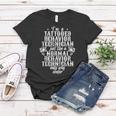 Tattooed Behavior Analyst Behavior Technician Women T-shirt Unique Gifts