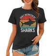 Easily Distracted By Sharks Vintage Shark Women T-shirt