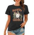 Funny Howdy Ghouls Western Cowgirl Halloween Spooky Season Women T-shirt