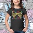 Back To School 5Th Grade Vibes Only Sunglasses First Day Sunglasses Gifts Youth T-shirt