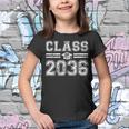 Class Of 2036 Grow With Me Graduation First Day Of School Youth T-shirt