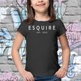 Esquire Est 2023 Attorney Lawyer Law School Graduation Youth T-shirt