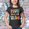 Five Is A Vibe 5Th Birthday Party 5 Five Year Old Kids Decor Youth T-shirt