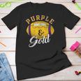 Football Game Day Purple And Gold Costume For Football Lover Youth T-shirt