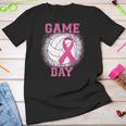Game Day Pink Ribbon Volleyball Tackle Breast Cancer Warrior Youth T-shirt