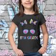 Hello 8Th Grade Bun Girl Back To School First Day Youth T-shirt