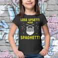 Less Upsetti More Spaghetti Culinary Arts School Funny Gift Youth T-shirt