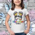 First Day Of 3Rd Grade Vibes Back To School Messy Bun Girls 3Rd Grade Gifts Youth T-shirt