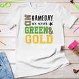 On Gameday Football We Wear Green And Gold Leopard Print Youth T-shirt